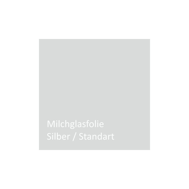 Milchglas Silber 30-60cm/10m