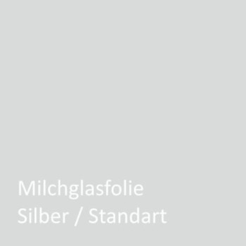 Milchglas Silber 122cm/10m